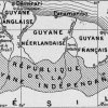 02 - Náčrt území „Nezávislé Guayany“. Chybí sice jeho jižní část až k řece Amazonce, ale představu o lokalizaci efemérního státu náčrtek poskytuje.